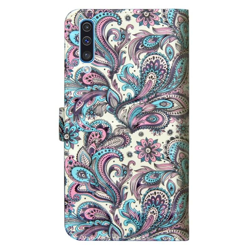 Etui Folio Samsung Galaxy A70 Wzorzyste Kwiaty Etui Ochronne