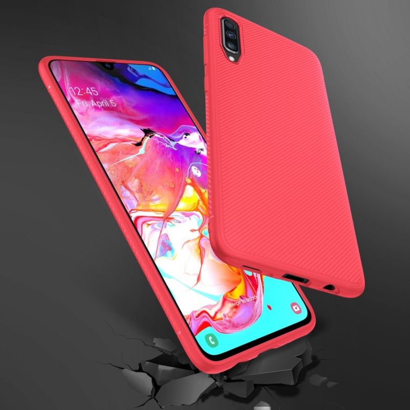 Etui Samsung Galaxy A70 Czarny Twill Z Włókna Węglowego