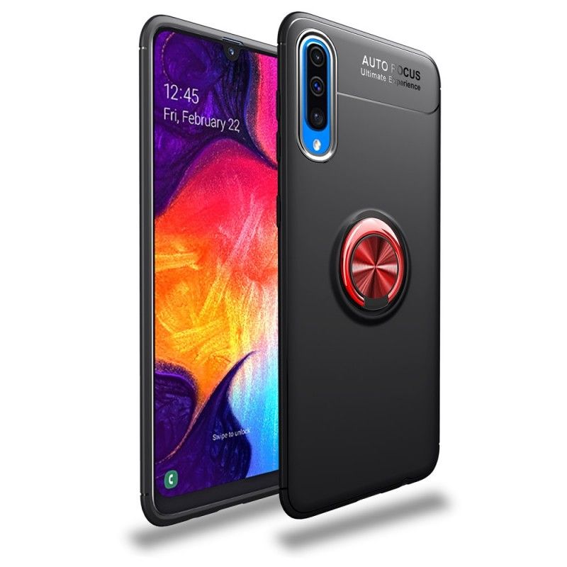 Etui Samsung Galaxy A70 Czerwony Czarny Obrotowy Pierścień