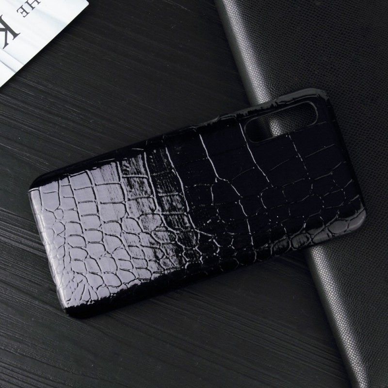 Etui Samsung Galaxy A70 Efekt Skóry Krokodyla Etui Ochronne