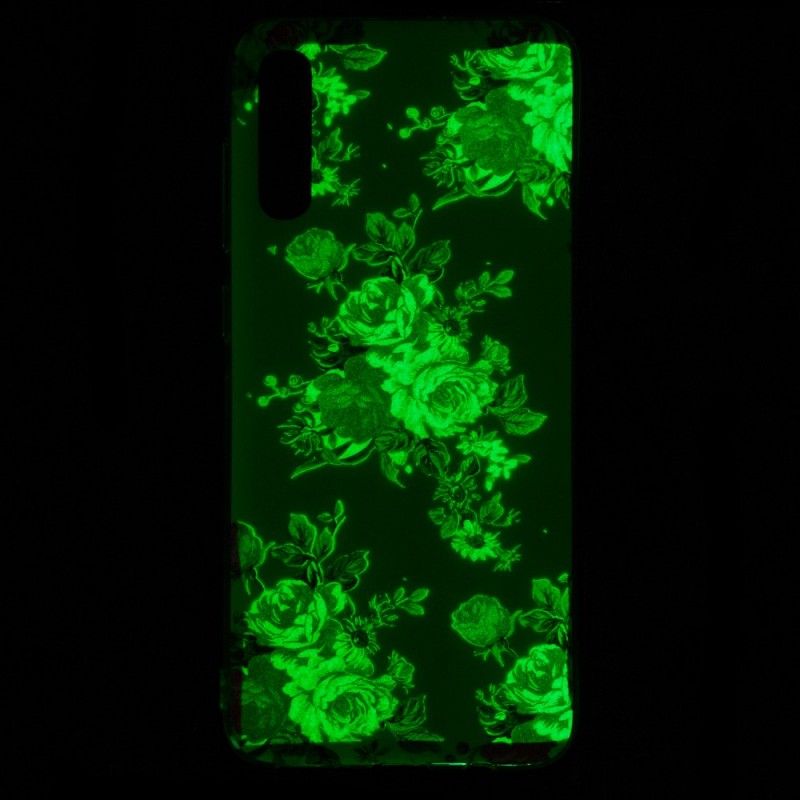 Etui Samsung Galaxy A70 Fluorescencyjne Kwiaty Wolności Etui Ochronne