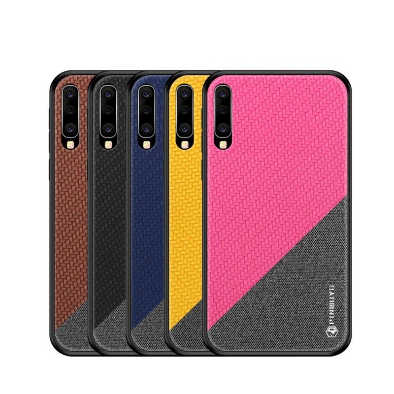 Etui Samsung Galaxy A70 Magenta Czarny Pinwuyo Seria Honorowa Etui Ochronne