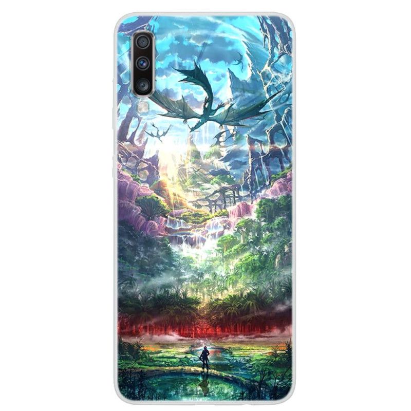 Etui Samsung Galaxy A70 Niebiańska Natura