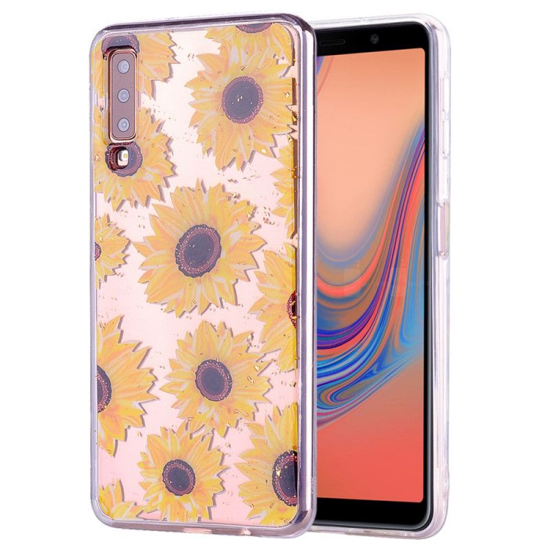 Etui Samsung Galaxy A70 Słoneczniki I Posypki