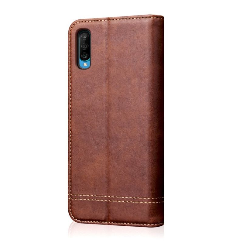 Flip Kotelot Samsung Galaxy A70 Czerwony Etui na Telefon Efekt Skóry W Stylu Vintage