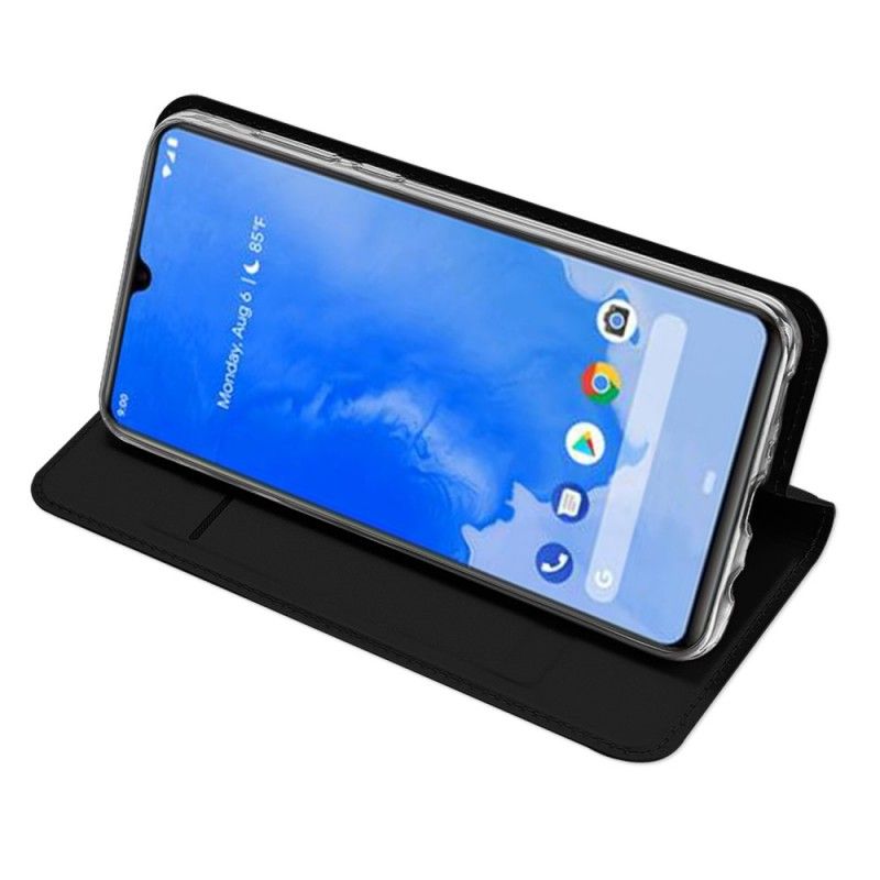 Flip Kotelot Samsung Galaxy A70 Granatowy Czarny Skóra Pro Dux Ducis