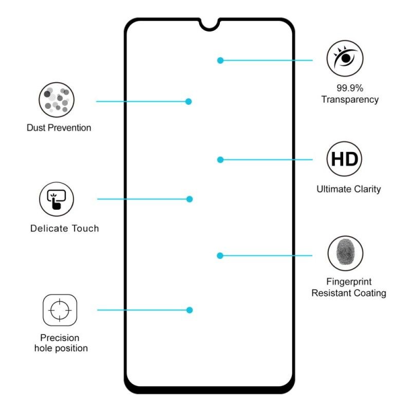 Ochrona Szkła Hartowanego Samsung Galaxy A70 Hat Prince