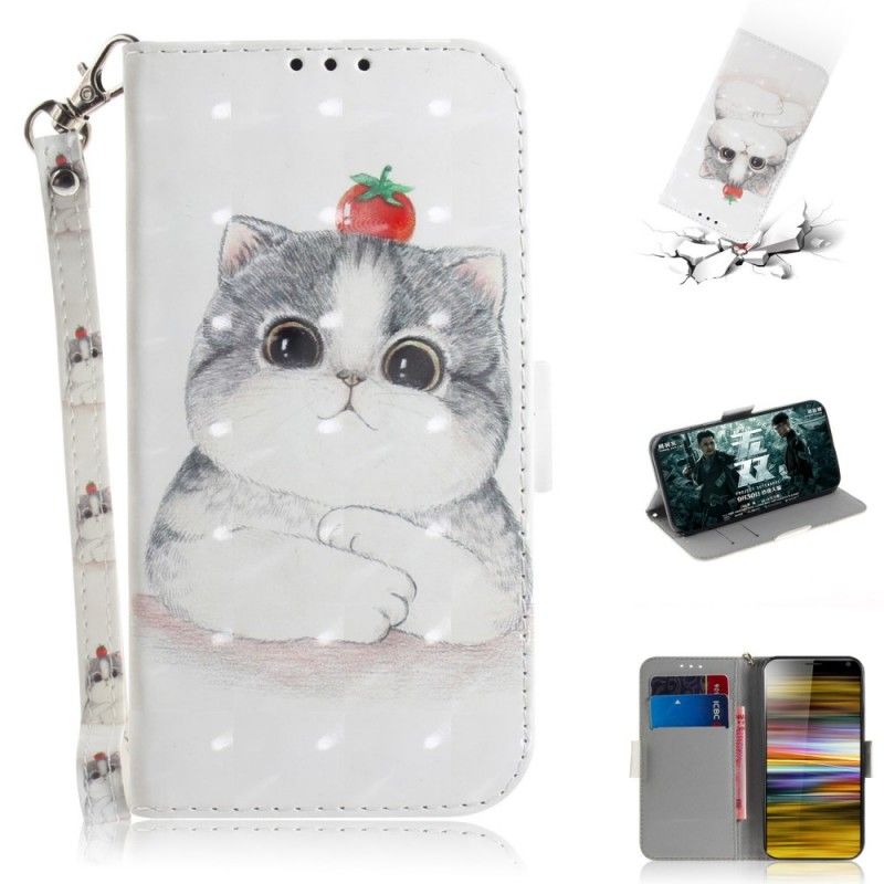 Etui Folio Sony Xperia 10 Plus Pomidor Na Stringach Cat Etui Ochronne