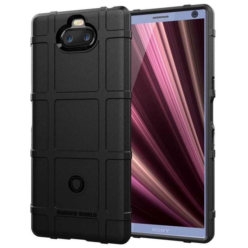 Etui Sony Xperia 10 Plus Szary Czarny Wytrzymała Tarcza