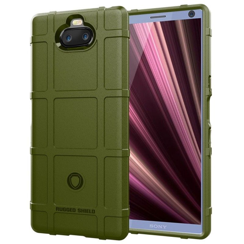 Etui Sony Xperia 10 Plus Szary Czarny Wytrzymała Tarcza