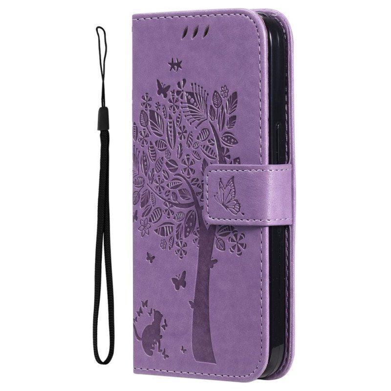 Etui Folio do Xiaomi 12T / 12T Pro Kot Pod Drzewem