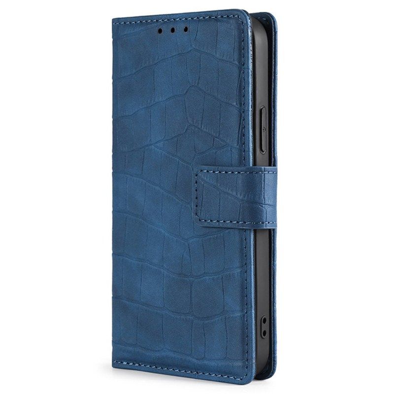 Etui Folio do Xiaomi 12T / 12T Pro Krokodyl Dotykający Skóry