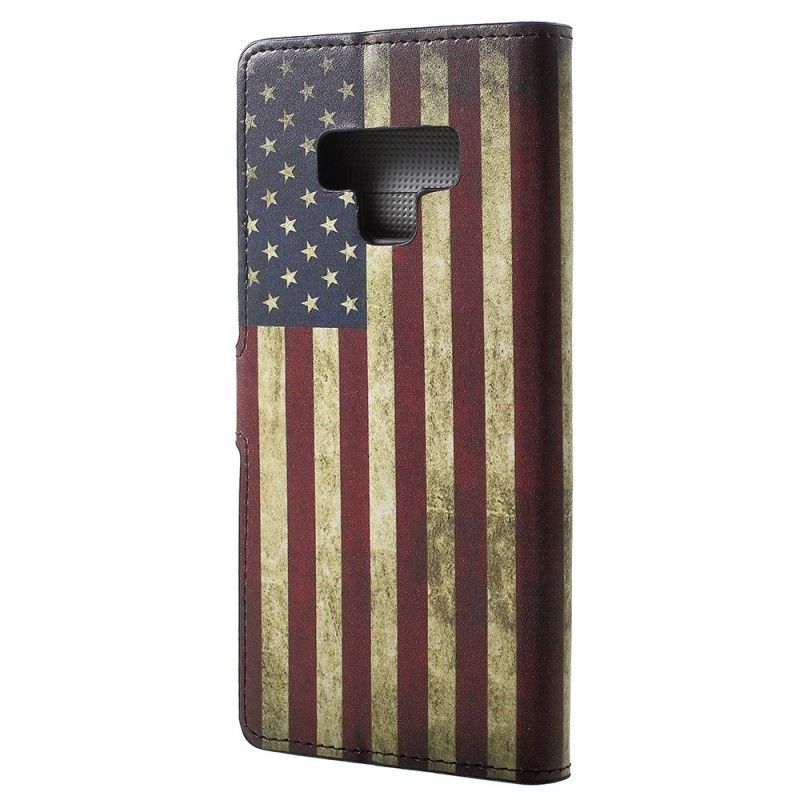 Etui Folio Samsung Galaxy Note 9 Flaga Usa Etui Ochronne