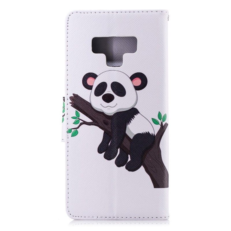 Etui Folio Samsung Galaxy Note 9 Leniwa Panda