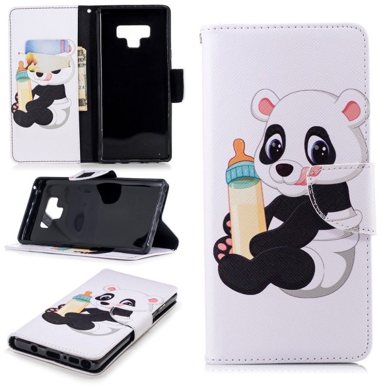 Etui Folio Samsung Galaxy Note 9 Mała Panda Etui Ochronne