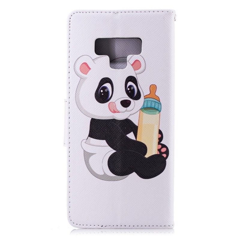 Etui Folio Samsung Galaxy Note 9 Mała Panda Etui Ochronne