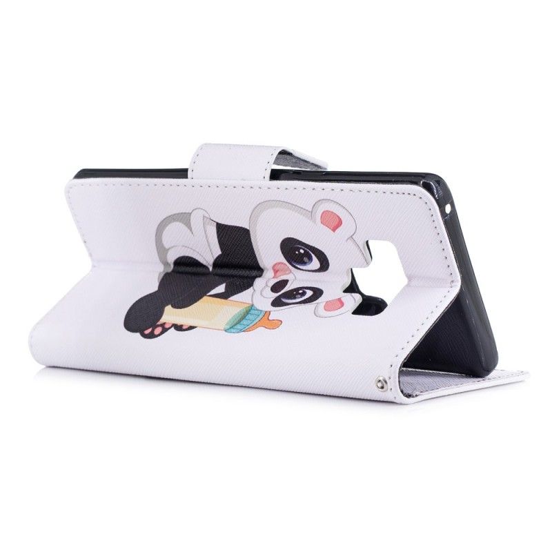 Etui Folio Samsung Galaxy Note 9 Mała Panda Etui Ochronne