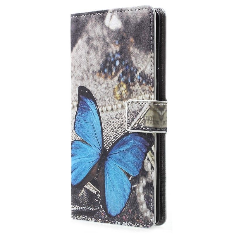 Etui Folio Samsung Galaxy Note 9 Niebieski Motyl