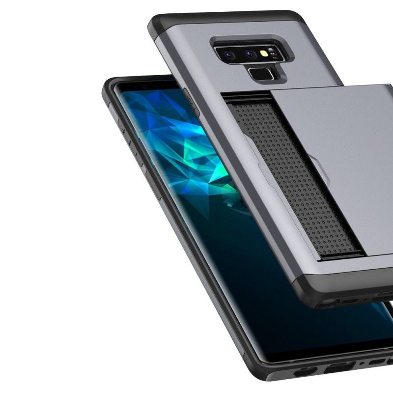 Etui Samsung Galaxy Note 9 Biały Czarny Sztywny. Efektowny Uchwyt Na Karty Etui Ochronne