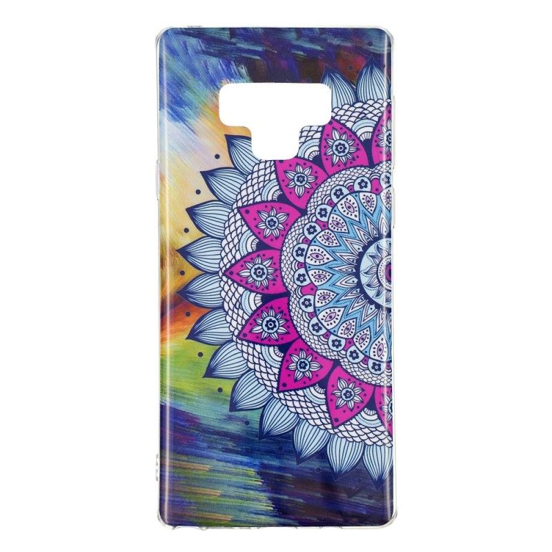 Etui Samsung Galaxy Note 9 Fluorescencyjna Sowa Mandala