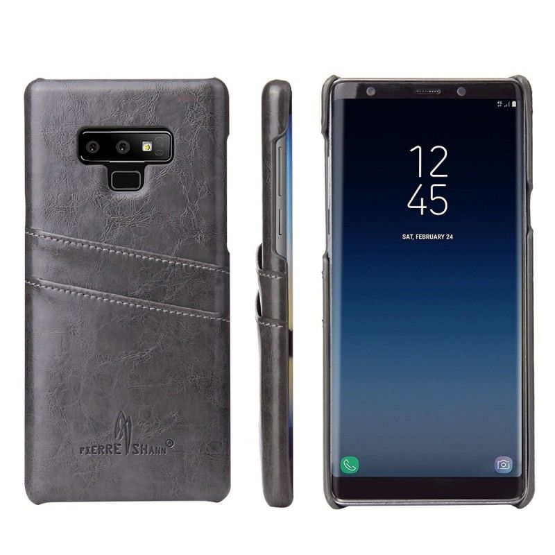 Etui Samsung Galaxy Note 9 Granatowy Brązowy Ostre Woreczki Shann Etui Ochronne