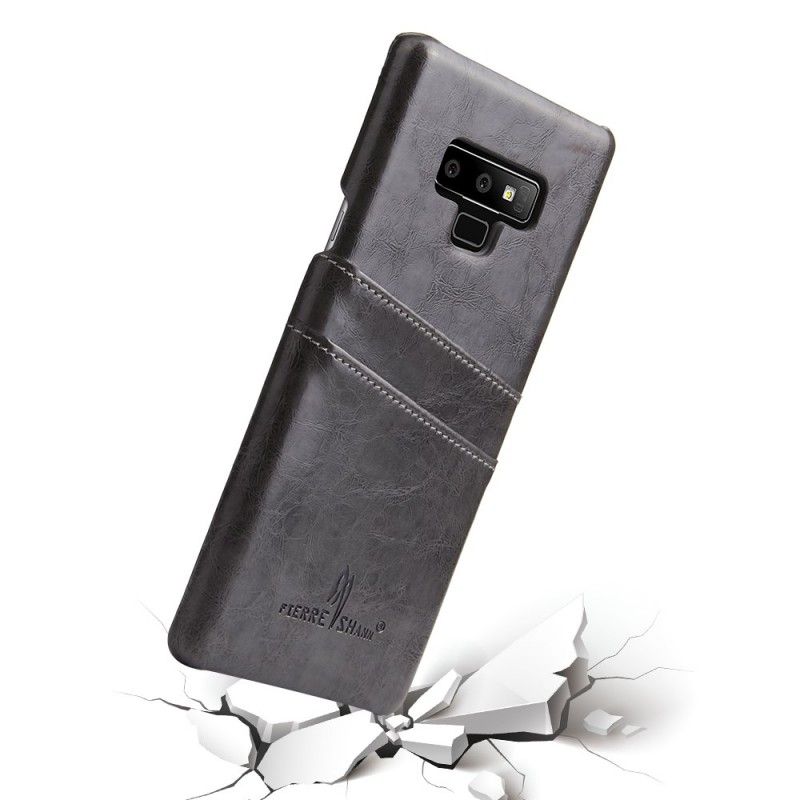 Etui Samsung Galaxy Note 9 Granatowy Brązowy Ostre Woreczki Shann Etui Ochronne