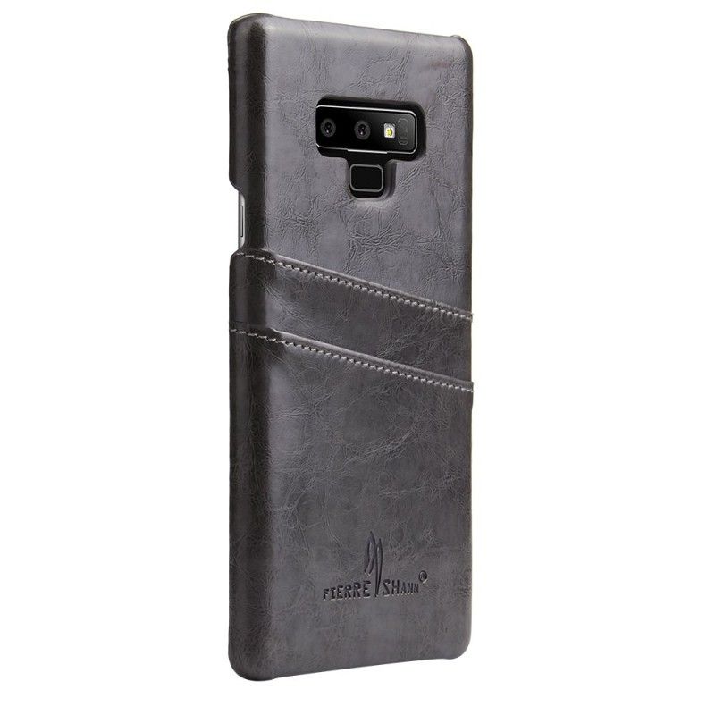 Etui Samsung Galaxy Note 9 Granatowy Brązowy Ostre Woreczki Shann Etui Ochronne