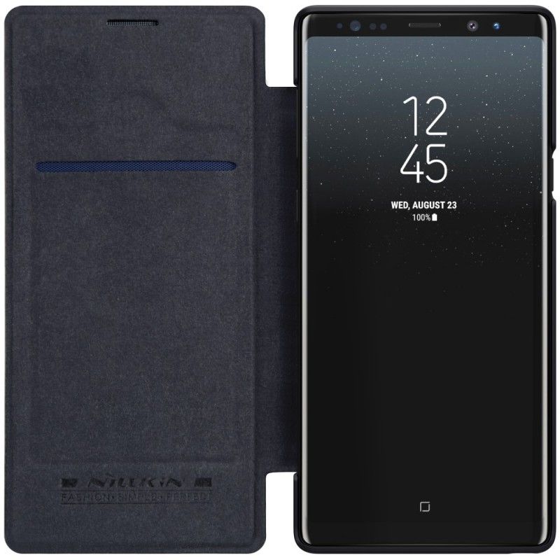 Flip Kotelot Samsung Galaxy Note 9 Brązowy Czarny Seria Nillkin Qin