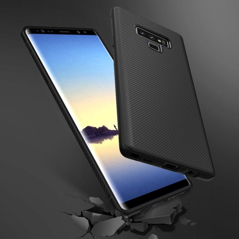 Futerały Samsung Galaxy Note 9 Cyjan Fioletowy Tkana Antypoślizgowa