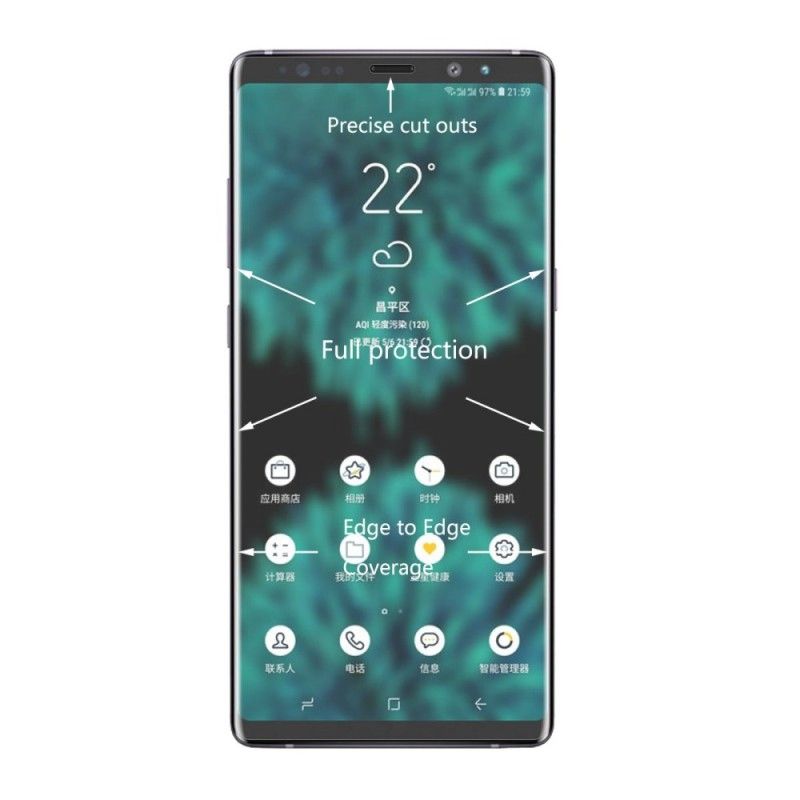 Ochrona Ze Szkła Hartowanego Na Ekran Księcia Samsung Galaxy Note 9 Hat