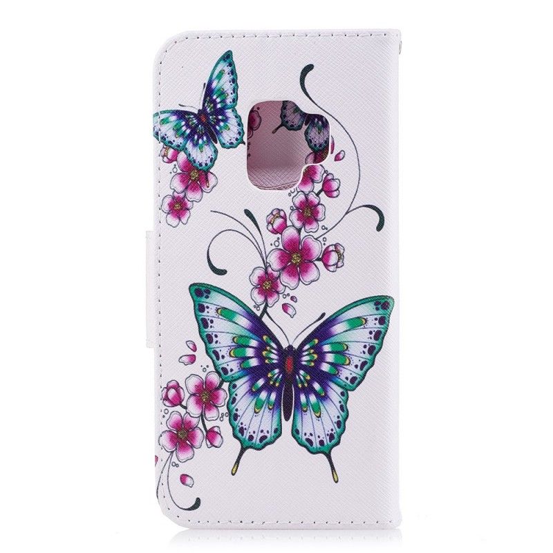 Etui Folio Samsung Galaxy S9 Cudowne Motyle Etui Ochronne