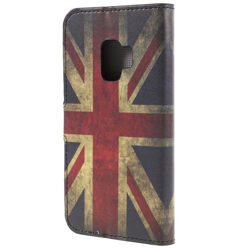 Etui Folio Samsung Galaxy S9 Flaga Anglii Etui Ochronne