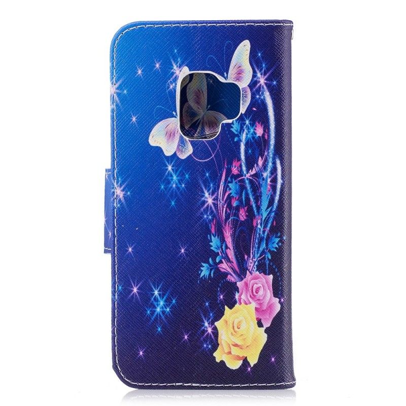 Etui Folio Samsung Galaxy S9 Motyle W Nocy