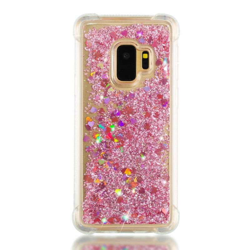 Etui Samsung Galaxy S9 Cyjan Jasnoniebieski Brokat Premium Etui Ochronne