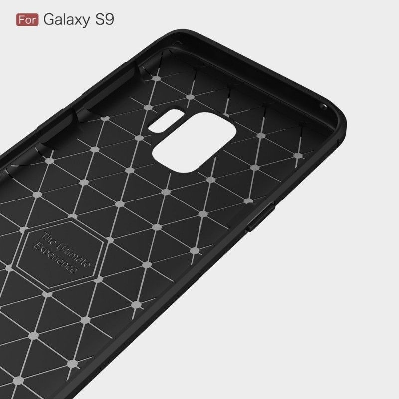 Etui Samsung Galaxy S9 Czerwony Czarny Szczotkowane Włókno Węglowe Etui Ochronne