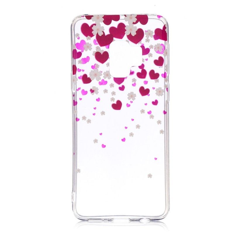 Etui Samsung Galaxy S9 Deszcz Serc