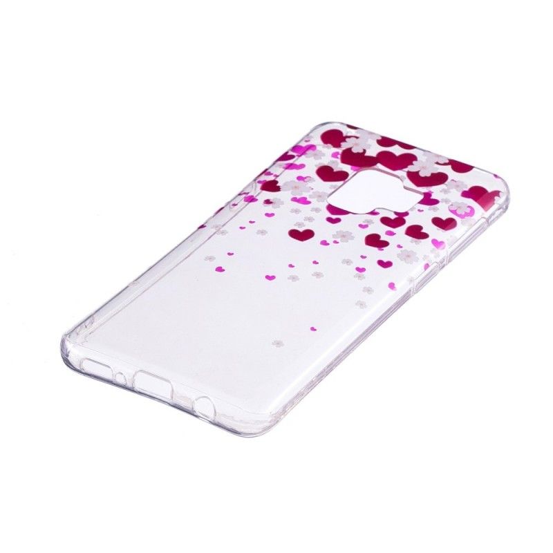 Etui Samsung Galaxy S9 Deszcz Serc