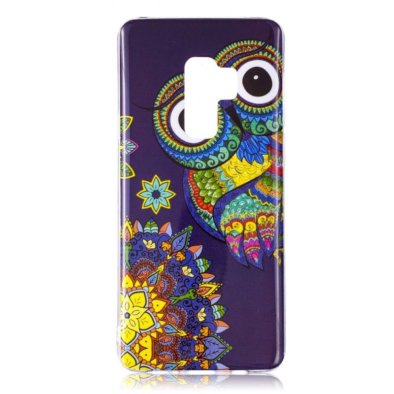 Etui Samsung Galaxy S9 Fluorescencyjna Sowa Mandala