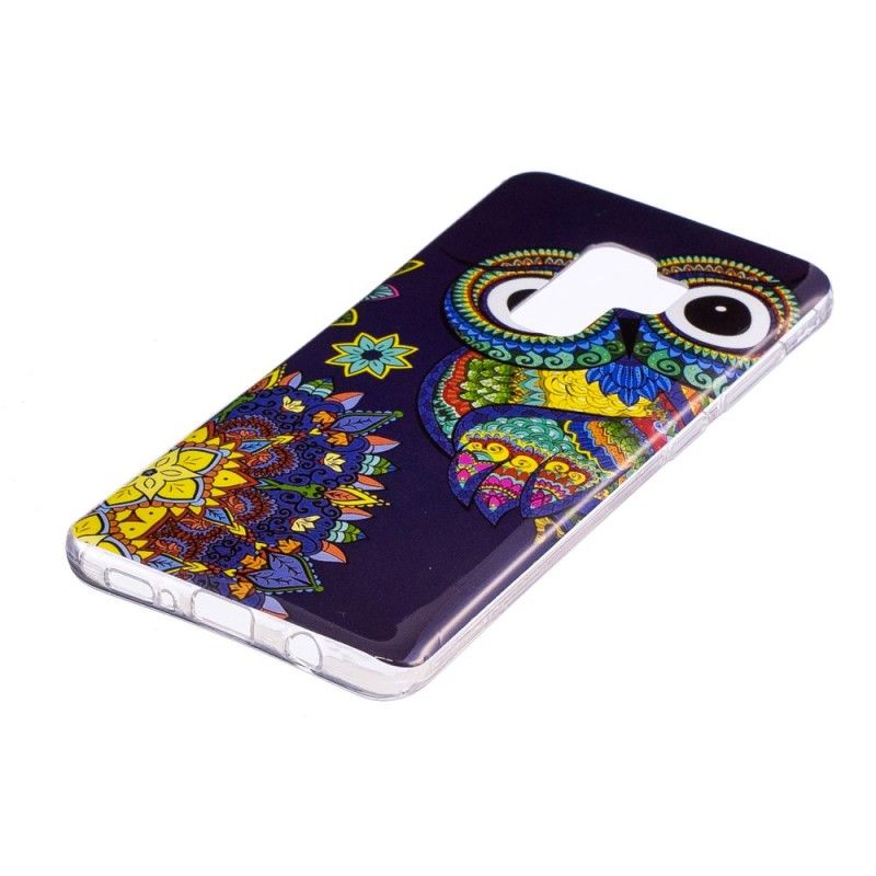 Etui Samsung Galaxy S9 Fluorescencyjna Sowa Mandala