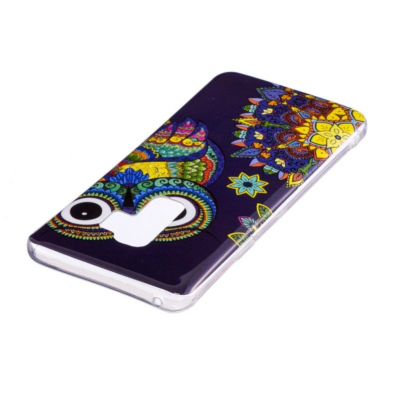 Etui Samsung Galaxy S9 Fluorescencyjna Sowa Mandala