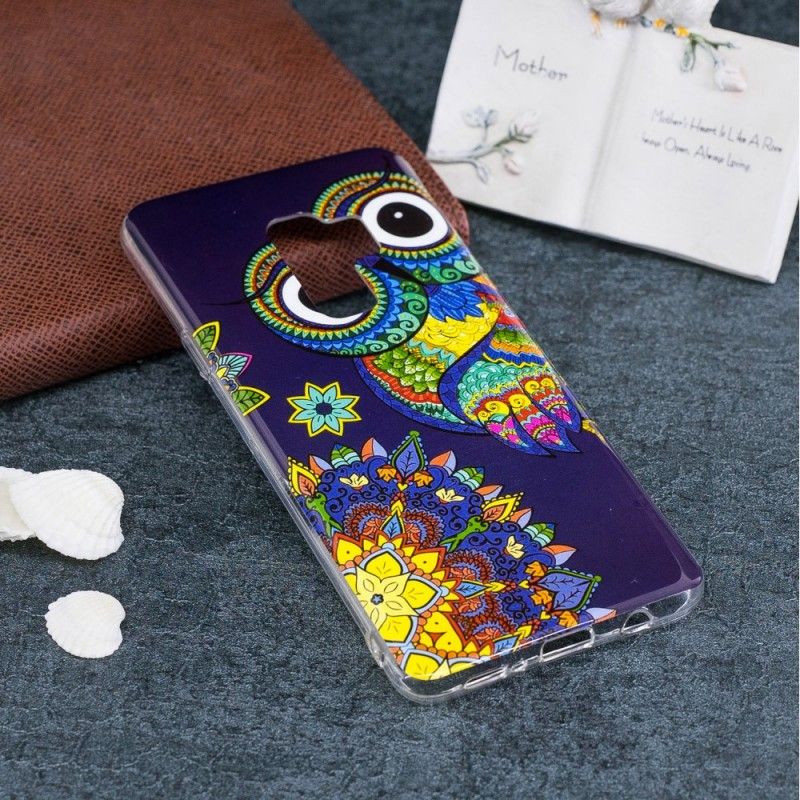 Etui Samsung Galaxy S9 Fluorescencyjna Sowa Mandala