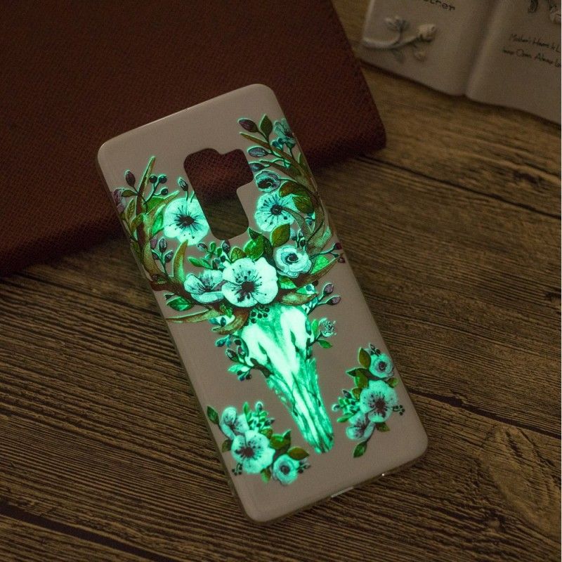 Etui Samsung Galaxy S9 Fluorescencyjny Łoś Kwitnący