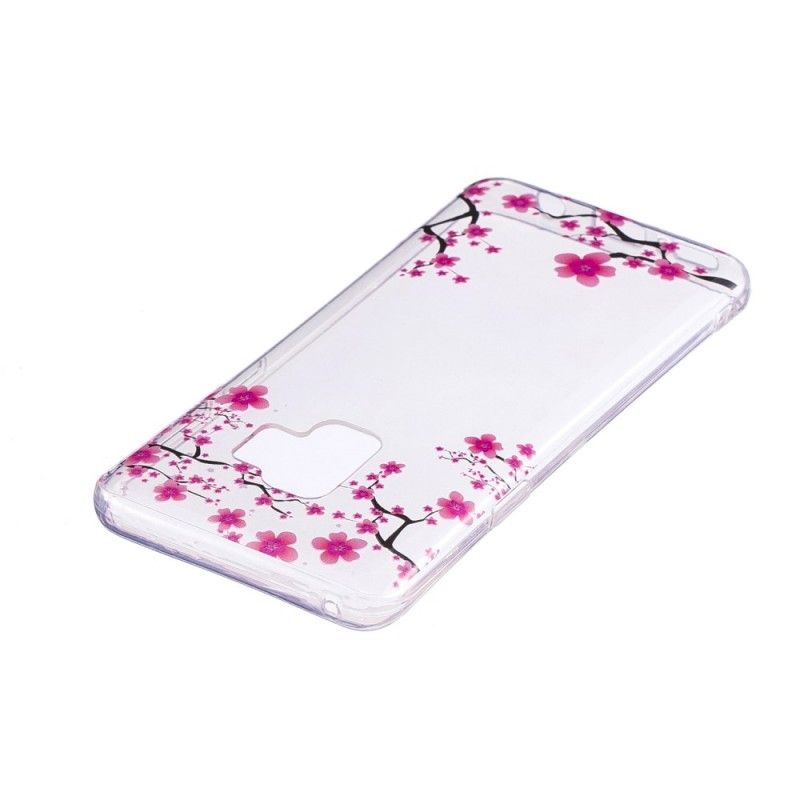 Etui Samsung Galaxy S9 Kwiaty Śliwki