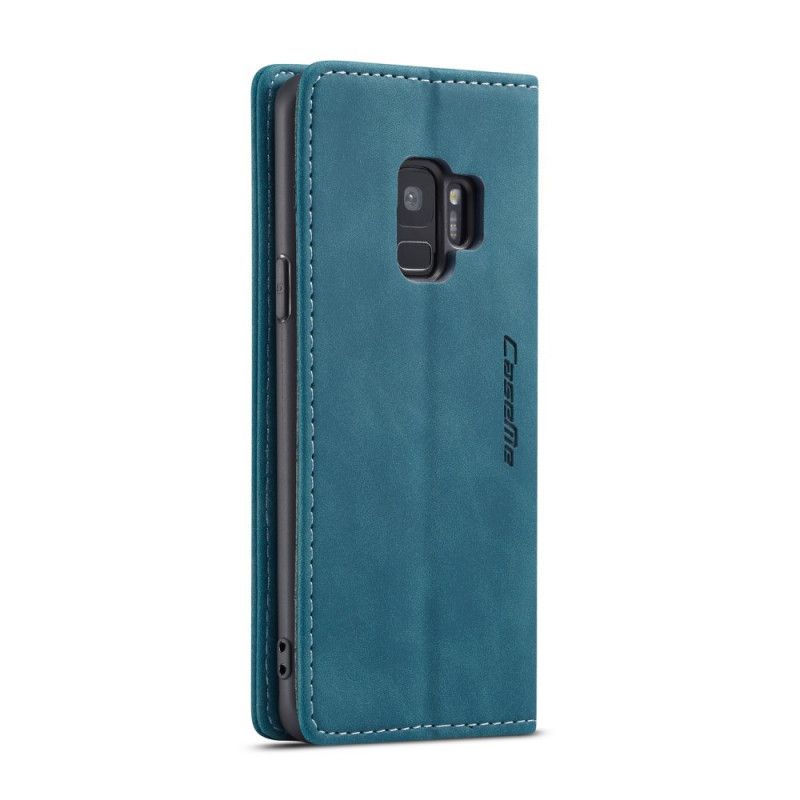 Flip Kotelot Samsung Galaxy S9 Brązowy Czarny Etui Z Imitacji Skóry Etui Ochronne