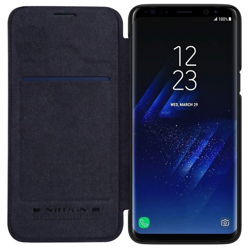 Flip Kotelot Samsung Galaxy S9 Brązowy Seria Nillkin Qin