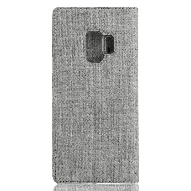 Flip Kotelot Samsung Galaxy S9 Szary Czarny Etui na Telefon Teksturowany