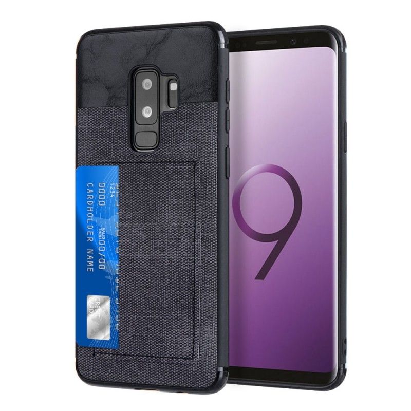 Futerały Samsung Galaxy S9 Czerwony Plus Etui Na Karty Z Efektem Dżinsów