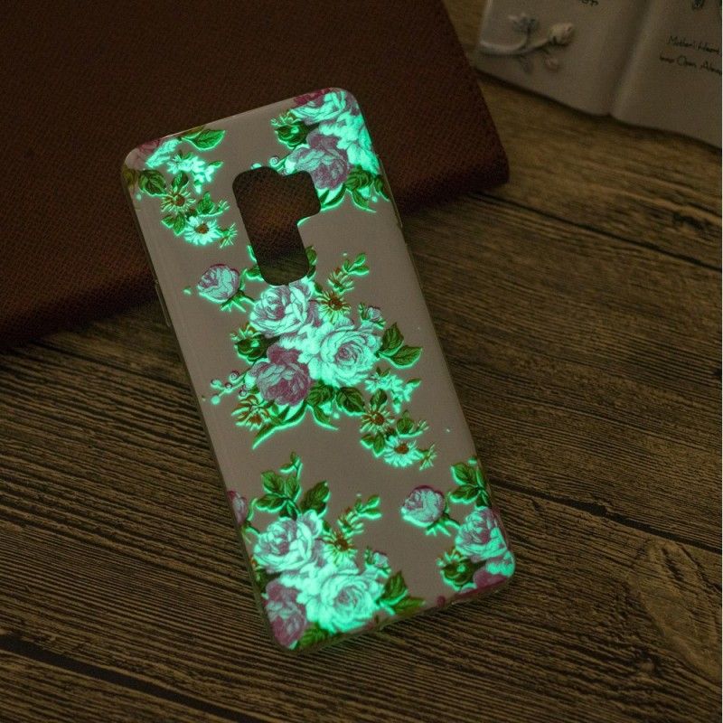 Futerały Samsung Galaxy S9 Etui na Telefon Fluorescencyjne Kwiaty Wolności