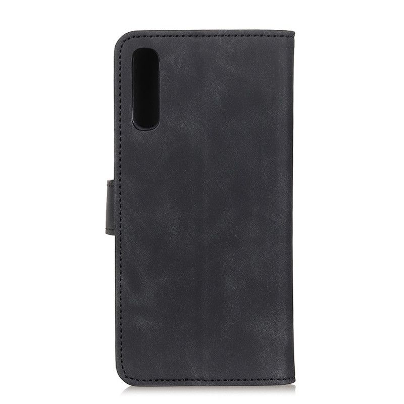 Etui Folio Oppo Find X2 Pro Czerwony Czarny Matowy Efekt Skóry Khazneh W Stylu Vintage