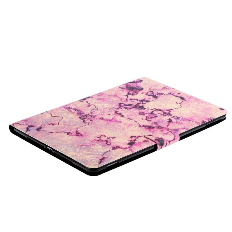 Etui Folio iPad 10.2" (2019) (2020) Biały Czarny Styl Marmurowy